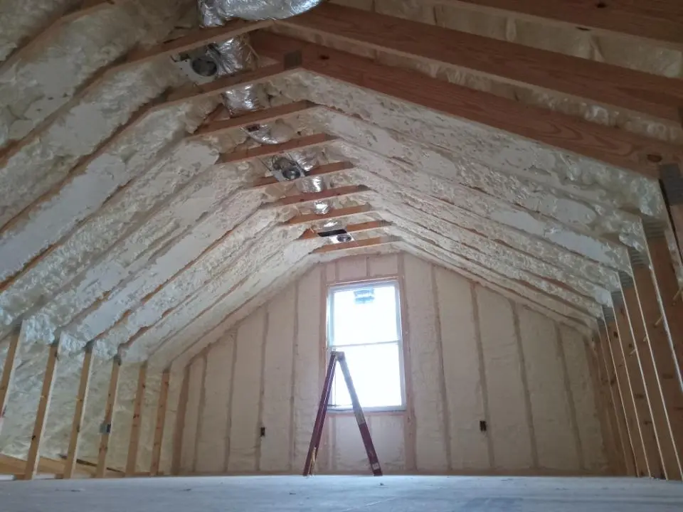 Spray foam roofing application for Crawl Space Insulation project in Bemiss